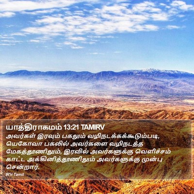 யாத்திராகமம் 13:21 TAMIRV Bible Verse Image