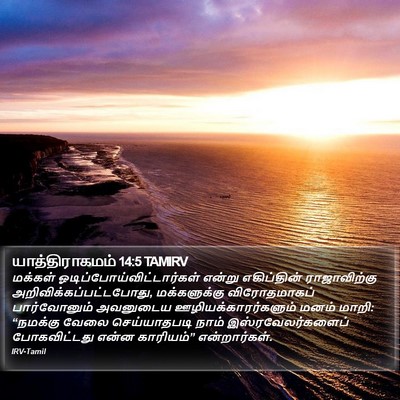 யாத்திராகமம் 14:5 TAMIRV Bible Verse Image