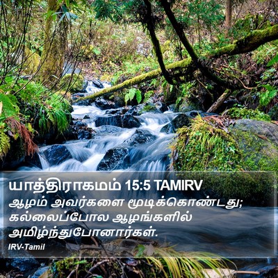 யாத்திராகமம் 15:5 TAMIRV Bible Verse Image