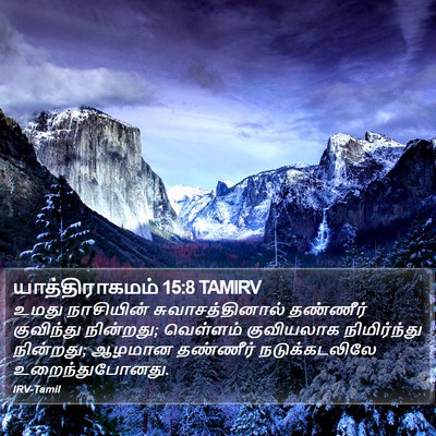 யாத்திராகமம் 15:8 TAMIRV Bible Verse Image