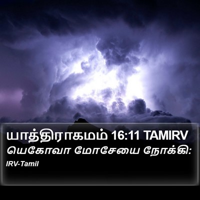 யாத்திராகமம் 16:11 TAMIRV Bible Verse Image