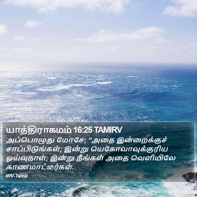 யாத்திராகமம் 16:25 TAMIRV Bible Verse Image