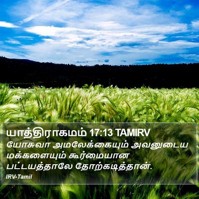 யாத்திராகமம் 17:13 TAMIRV Bible Verse Image
