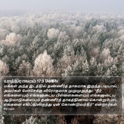 யாத்திராகமம் 17:3 TAMIRV Bible Verse Image