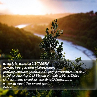 யாத்திராகமம் 2:3 TAMIRV Bible Verse Image