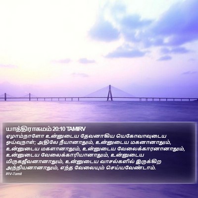 யாத்திராகமம் 20:10 TAMIRV Bible Verse Image