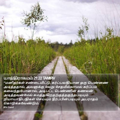யாத்திராகமம் 21:22 TAMIRV Bible Verse Image