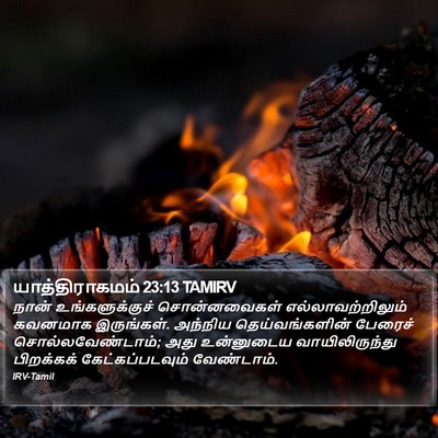 யாத்திராகமம் 23:13 TAMIRV Bible Verse Image
