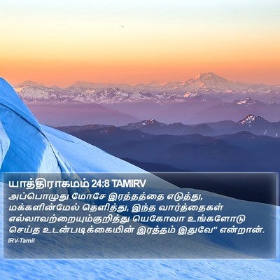 யாத்திராகமம் 24:8 TAMIRV Bible Verse Image
