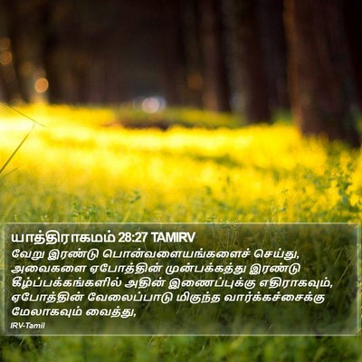 யாத்திராகமம் 28:27 TAMIRV Bible Verse Image