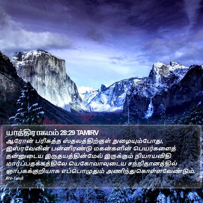 யாத்திராகமம் 28:29 TAMIRV Bible Verse Image