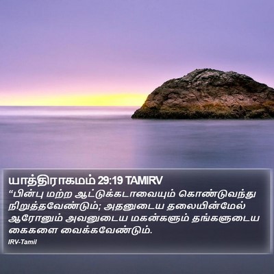 யாத்திராகமம் 29:19 TAMIRV Bible Verse Image