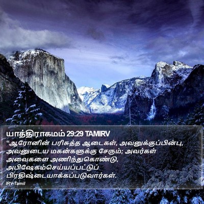 யாத்திராகமம் 29:29 TAMIRV Bible Verse Image
