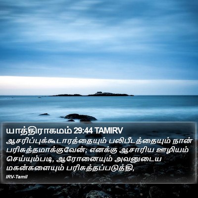 யாத்திராகமம் 29:44 TAMIRV Bible Verse Image