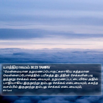யாத்திராகமம் 30:23 TAMIRV Bible Verse Image