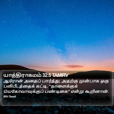 யாத்திராகமம் 32:5 TAMIRV Bible Verse Image