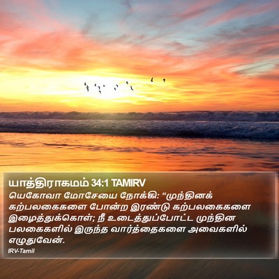 யாத்திராகமம் 34:1 TAMIRV Bible Verse Image