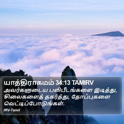 யாத்திராகமம் 34:13 TAMIRV Bible Verse Image