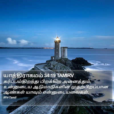 யாத்திராகமம் 34:19 TAMIRV Bible Verse Image