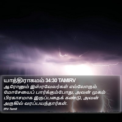 யாத்திராகமம் 34:30 TAMIRV Bible Verse Image