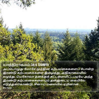 யாத்திராகமம் 34:4 TAMIRV Bible Verse Image