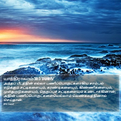 யாத்திராகமம் 38:3 TAMIRV Bible Verse Image