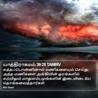 யாத்திராகமம் 39:25 TAMIRV Bible Verse Image