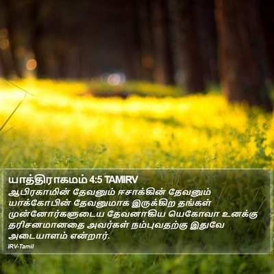 யாத்திராகமம் 4:5 TAMIRV Bible Verse Image