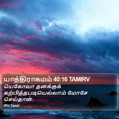 யாத்திராகமம் 40:16 TAMIRV Bible Verse Image