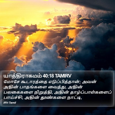 யாத்திராகமம் 40:18 TAMIRV Bible Verse Image