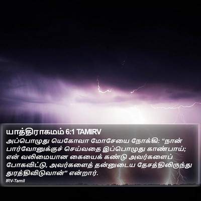 யாத்திராகமம் 6:1 TAMIRV Bible Verse Image