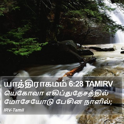 யாத்திராகமம் 6:28 TAMIRV Bible Verse Image
