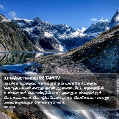 யாத்திராகமம் 6:8 TAMIRV Bible Verse Image