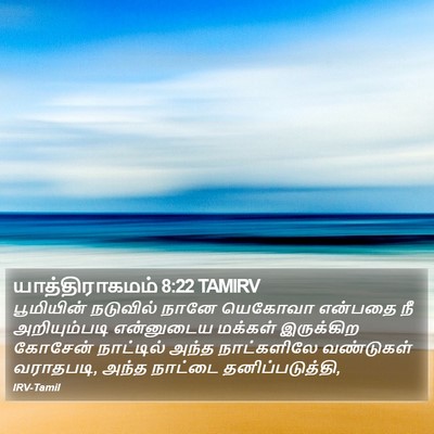 யாத்திராகமம் 8:22 TAMIRV Bible Verse Image