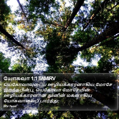 யோசுவா 1:1 TAMIRV Bible Verse Image