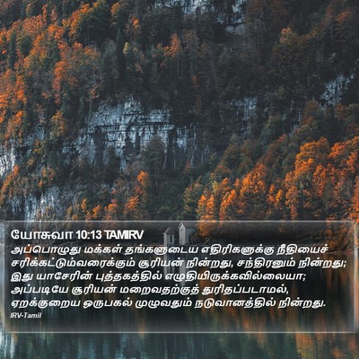 யோசுவா 10:13 TAMIRV Bible Verse Image
