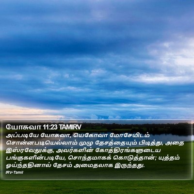 யோசுவா 11:23 TAMIRV Bible Verse Image