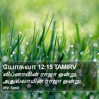 யோசுவா 12:15 TAMIRV Bible Verse Image