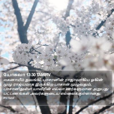யோசுவா 13:30 TAMIRV Bible Verse Image