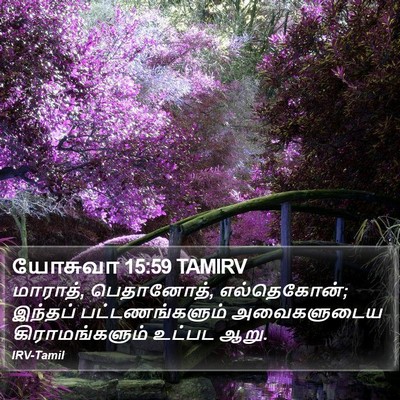யோசுவா 15:59 TAMIRV Bible Verse Image
