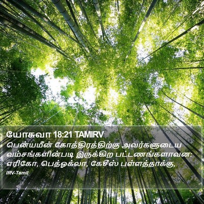 யோசுவா 18:21 TAMIRV Bible Verse Image