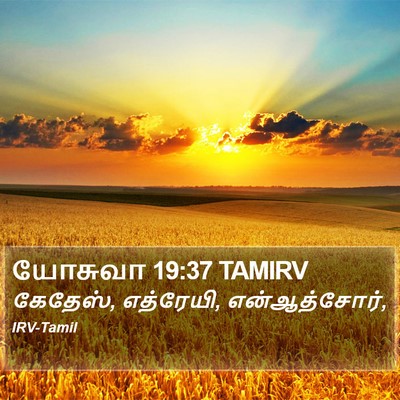 யோசுவா 19:37 TAMIRV Bible Verse Image