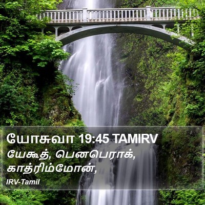 யோசுவா 19:45 TAMIRV Bible Verse Image