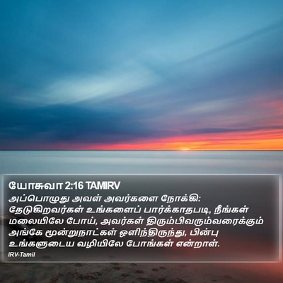 யோசுவா 2:16 TAMIRV Bible Verse Image