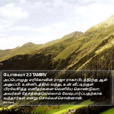 யோசுவா 2:3 TAMIRV Bible Verse Image
