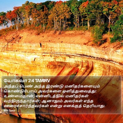 யோசுவா 2:4 TAMIRV Bible Verse Image