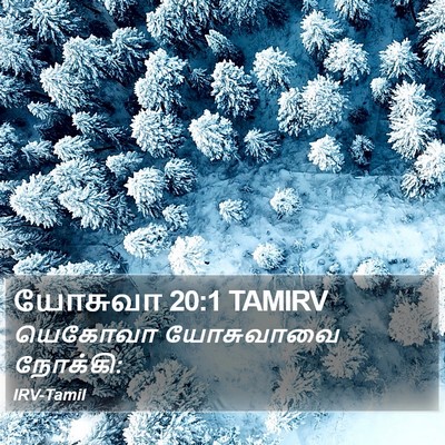 யோசுவா 20:1 TAMIRV Bible Verse Image