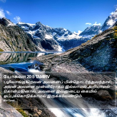யோசுவா 20:5 TAMIRV Bible Verse Image