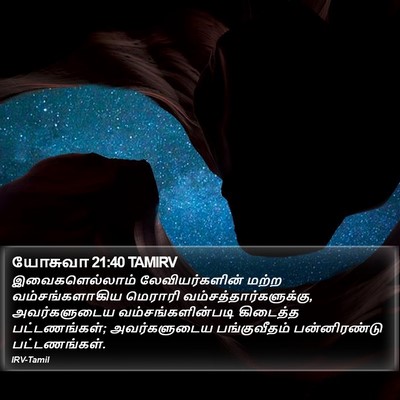 யோசுவா 21:40 TAMIRV Bible Verse Image