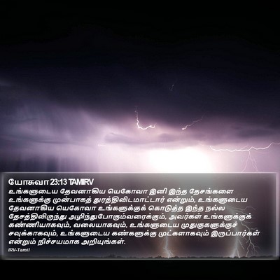 யோசுவா 23:13 TAMIRV Bible Verse Image